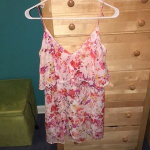 Pink flowery dress